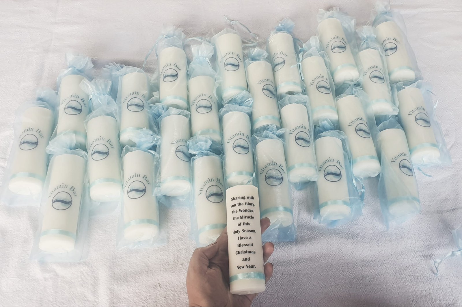 Personalized candle batch